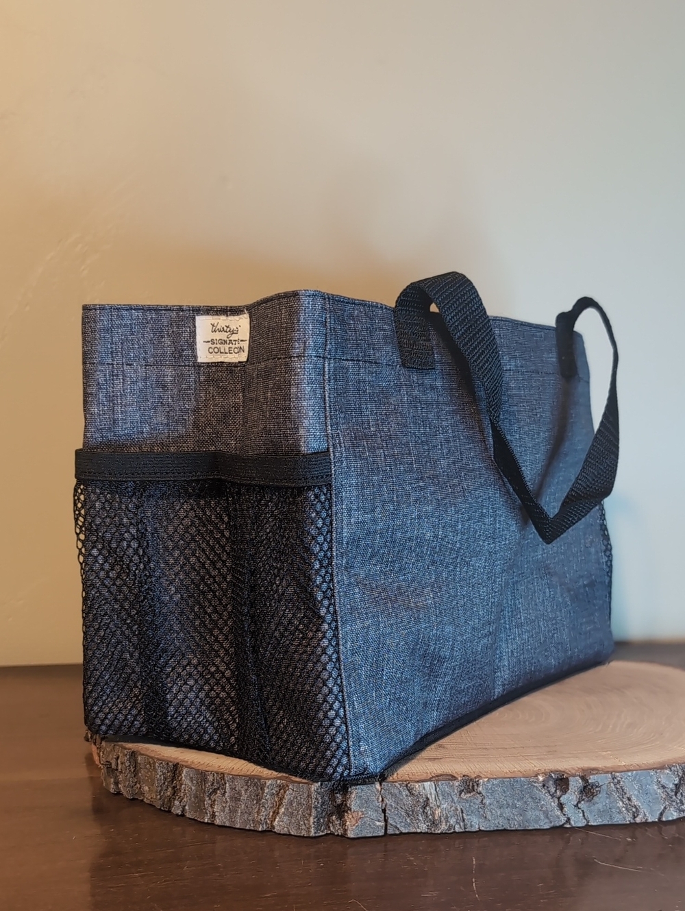 thirty-one Charcoal Denim Medium Tote Organizer Signature Collection